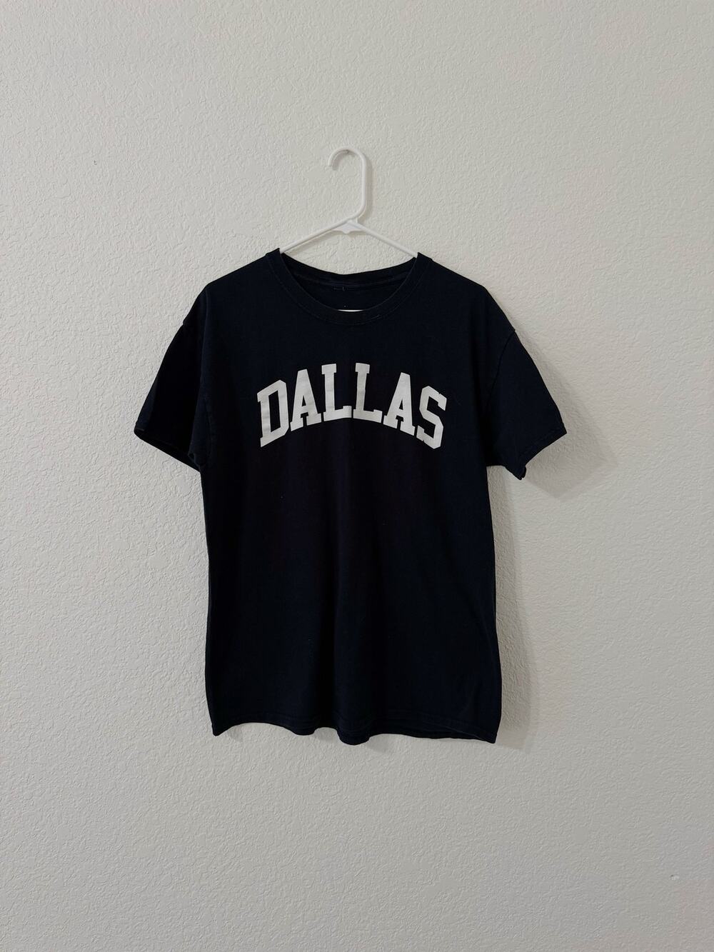 Dallas Graphic Tee Black Short Sleeve T Shirt Size Medium